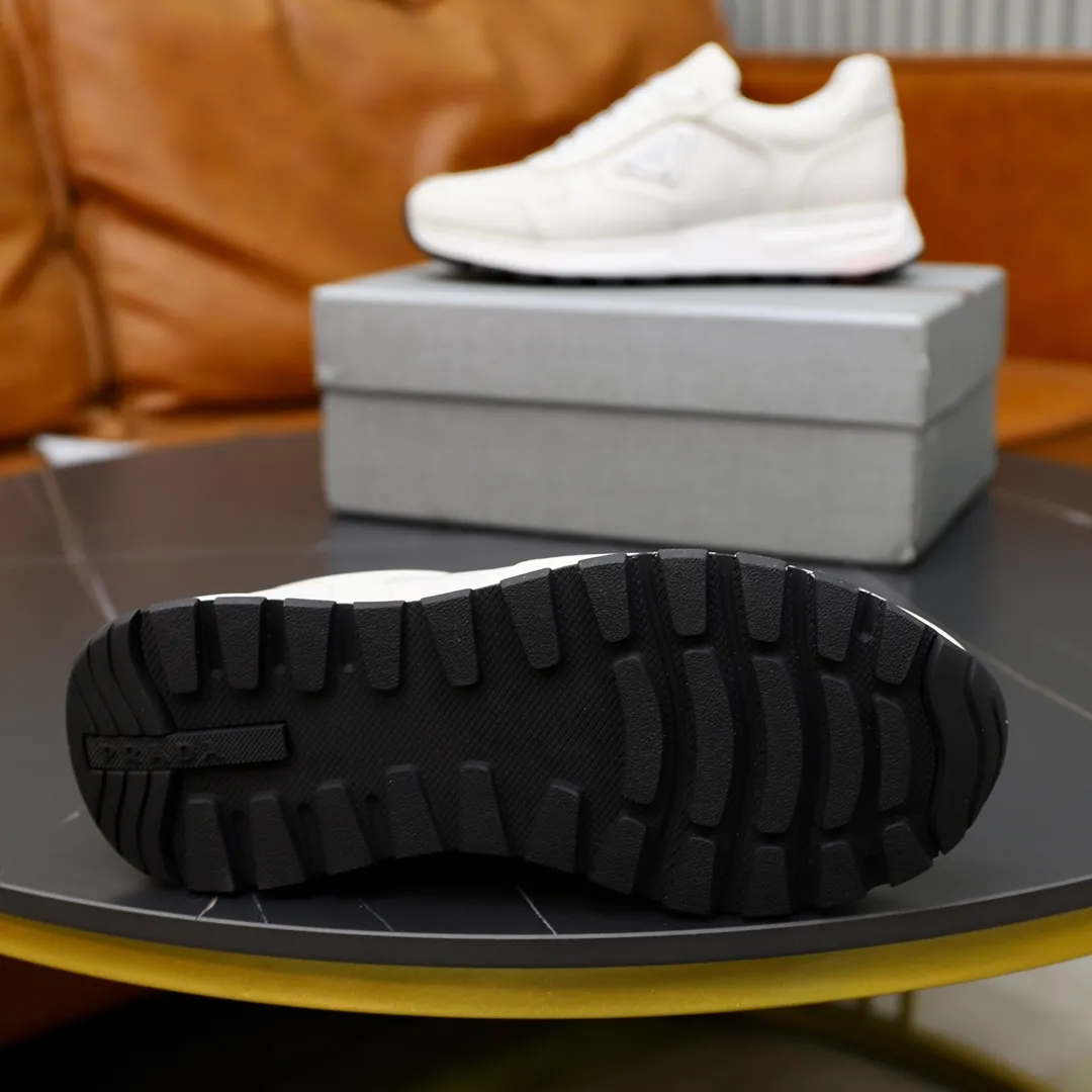 Men's shoes 💰600💰🙅‍♂️🙅‍♂️🙅‍♂️ [PRADA] Prada - High-end quality original order - Upper: Nappa calfskin, tumbled calfskin spliced stretch cloth surface, tongue high frequency brand logo - Lining: water-dyed cowhide - Outsole: ultra-light TPU foam rubber; two-color molded outsole -Ultra-high quality control and fine workmanship: outstanding (high-end, extravagance, grade) -Size: 38-44 (45 can be customized)